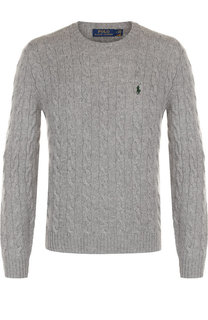 Джемпер фактурной вязки из смеси шерсти и кашемира Polo Ralph Lauren