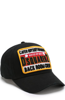Хлопковая бейсболка с нашивкой Dsquared2