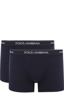 Комплект из двух хлопковых боксеров с широкой резинкой Dolce & Gabbana