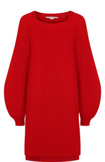 Удлиненный шерстяной пуловер с разрезами Stella McCartney