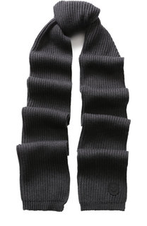 Шерстяной шарф фактурной вязки Dsquared2