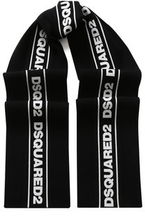 Шарф с логотипом бренда Dsquared2