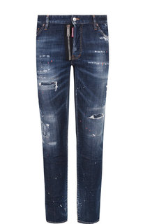 Джинсы прямого кроя с потертостями Dsquared2