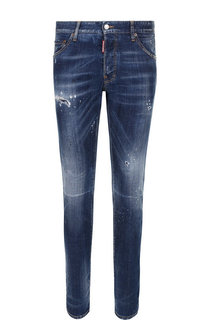 Джинсы прямого кроя с потертостями Dsquared2