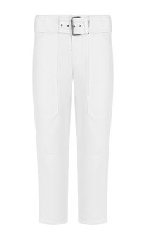 Укороченные джинсы прямого кроя с поясом Proenza Schouler