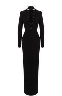 Приталенное платье-макси со шнуровкой Tom Ford