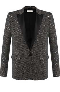 Пиджак с декоративной отделкой Saint Laurent