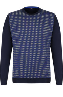 Джемпер из смеси кашемира и шелка тонкой вязки Kiton