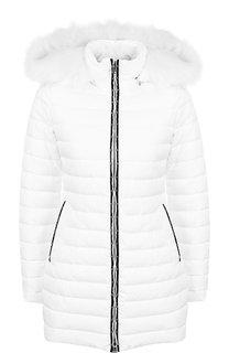 Стеганая куртка на молнии с капюшоном Emporio Armani