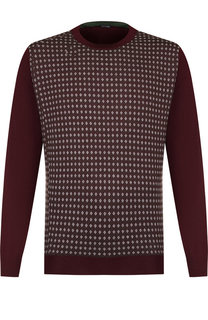 Джемпер из смеси кашемира и шелка тонкой вязки Kiton