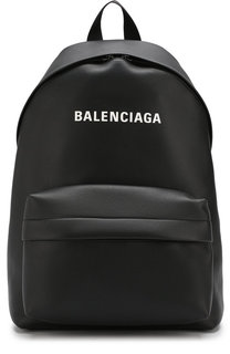 Кожаный рюкзак с логотипом бренда Balenciaga