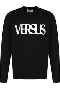 Хлопковый свитшот с логотипом бренда Versus Versace