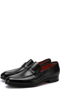 Кожаные пенни-лоферы Santoni