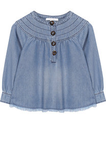 Хлопковая блуза свободного кроя Chloé