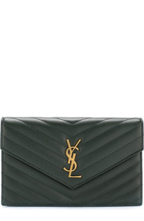 Сумка Monogram Envelope mini из стеганой кожи Saint Laurent