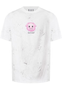 Хлопковая футболка с круглым вырезом и принтом Vetements