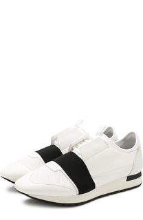 Комбинированные кроссовки Race на шнуровке Balenciaga