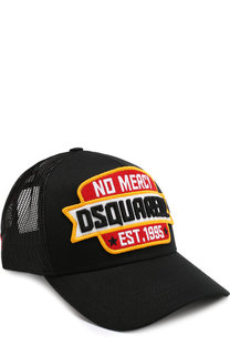 Хлопковая бейсболка с нашивкой Dsquared2