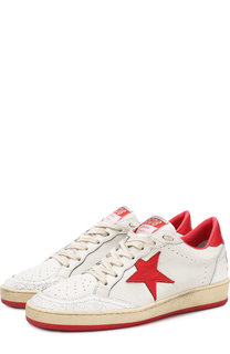 Кожаные кеды Ball Star с аппликацией Golden Goose Deluxe Brand