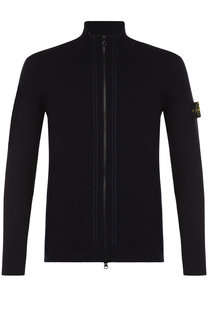 Шерстяной кардиган на молнии с воротником-стойкой Stone Island