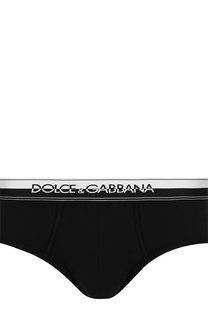 Хлопковые хипсы с широкой резинкой Dolce & Gabbana