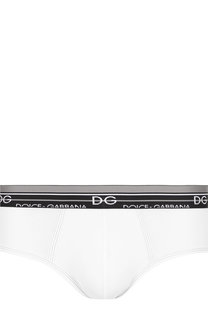 Хлопковые хипсы с широкой резинкой Dolce & Gabbana