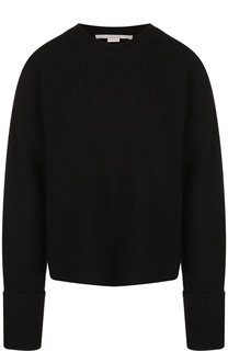 Однотонный шерстяной пуловер с разрезами на плечах Stella McCartney