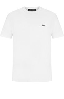 Однотонная хлопковая футболка Ermenegildo Zegna