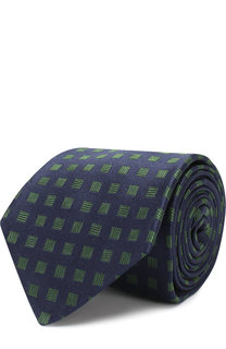 Шелковый галстук с узором Kiton