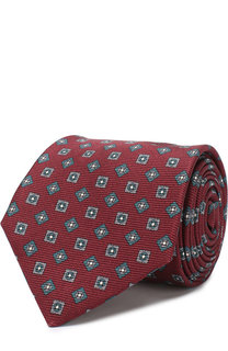 Шелковый галстук с узором Kiton