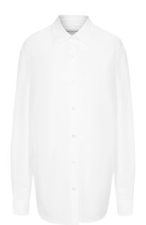 Однотонная хлопковая блуза Dries Van Noten