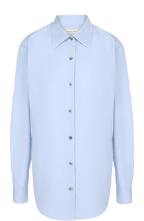 Однотонная хлопковая блуза Dries Van Noten