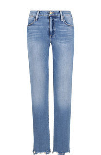 Укороченные джинсы с потертостями Frame Denim