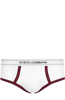 Хлопковые хипсы с широкой резинкой Dolce & Gabbana