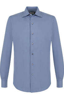 Хлопковая рубашка с воротником кент Brioni