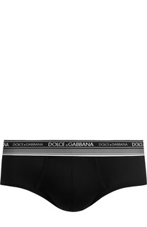 Хлопковые хипсы с широкой резинкой Dolce & Gabbana