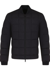 Стеганый бомбер на молнии Emporio Armani