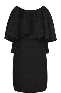 Однотонное мини-платье с оборкой CALVIN KLEIN 205W39NYC