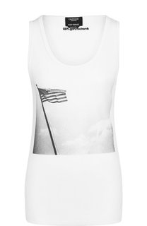 Хлопковая майка с принтом CALVIN KLEIN 205W39NYC
