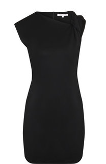 Однотонное мини-платье с открытым плечом Helmut Lang