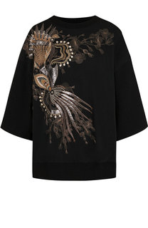 Пуловер свободного кроя с декоративной отделкой Dries Van Noten