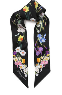 Шелковый шарф-бандо с цветочным принтом Dolce & Gabbana