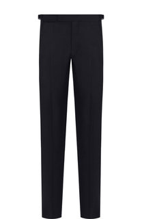 Брюки прямого кроя из смеси шерсти и шелка Ermenegildo Zegna