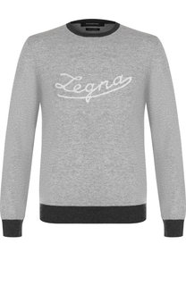 Кашемировый джемпер с принтом Ermenegildo Zegna