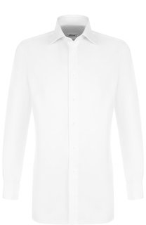 Хлопковая сорочка с воротником кент Brioni
