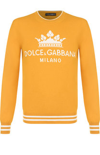 Кашемировый джемпер с принтом Dolce & Gabbana