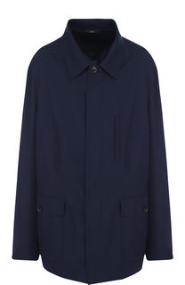 Шерстяная куртка прямого кроя на молнии Brioni