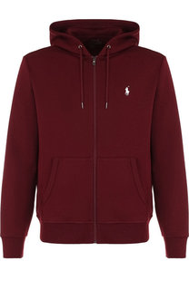 Хлопковая толстовка на молнии с капюшоном Polo Ralph Lauren