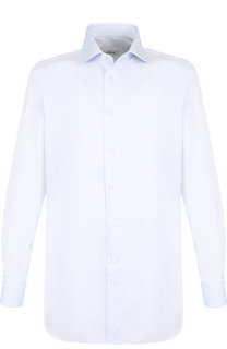 Хлопковая сорочка с воротником акула Brioni