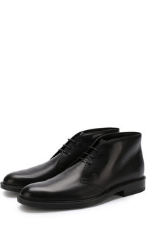 Кожаные ботинки на шнуровке Tod’s Tods